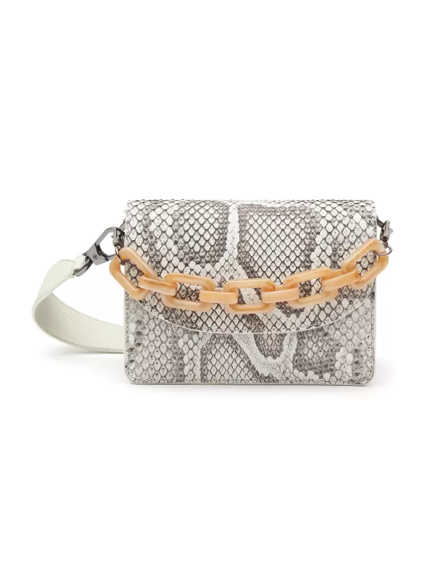 Crossbody>MARIA OLIVER Valencia' Python Leather Crossbody Bag