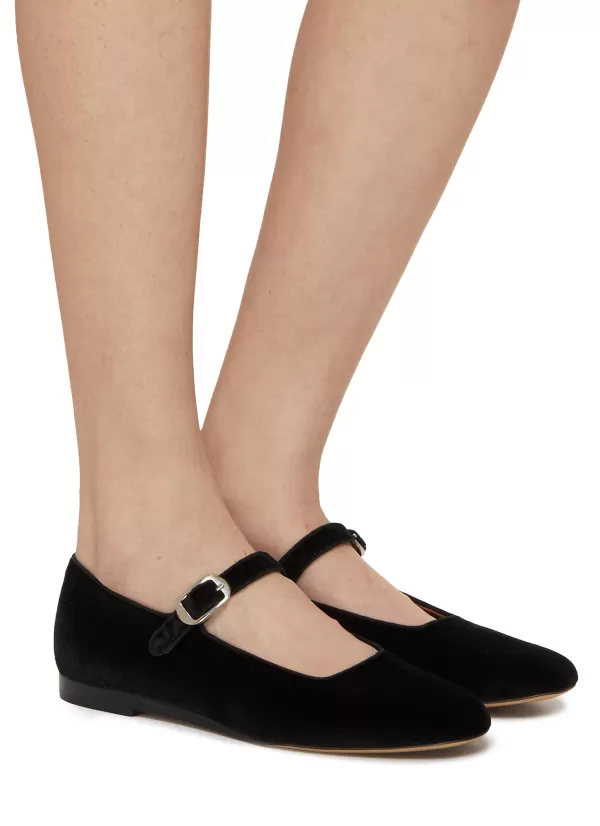 Flats>LE MONDE BERYL Velevt Mary Jane Ballerina Flats