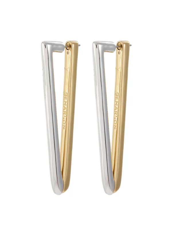 Fashion Jewellery>DEMARSON Vita 12K Gold Sliver Plated Earrings