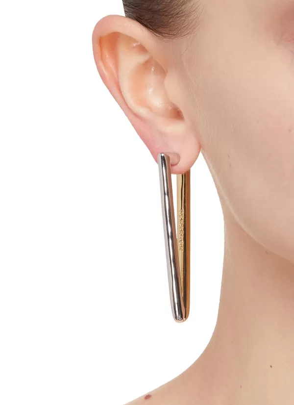 Fashion Jewellery>DEMARSON Vita 12K Gold Sliver Plated Earrings