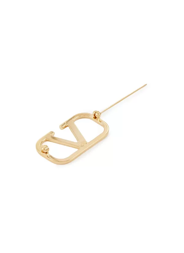 Fashion Jewellery>VALENTINO Vlogo Brass Brooch