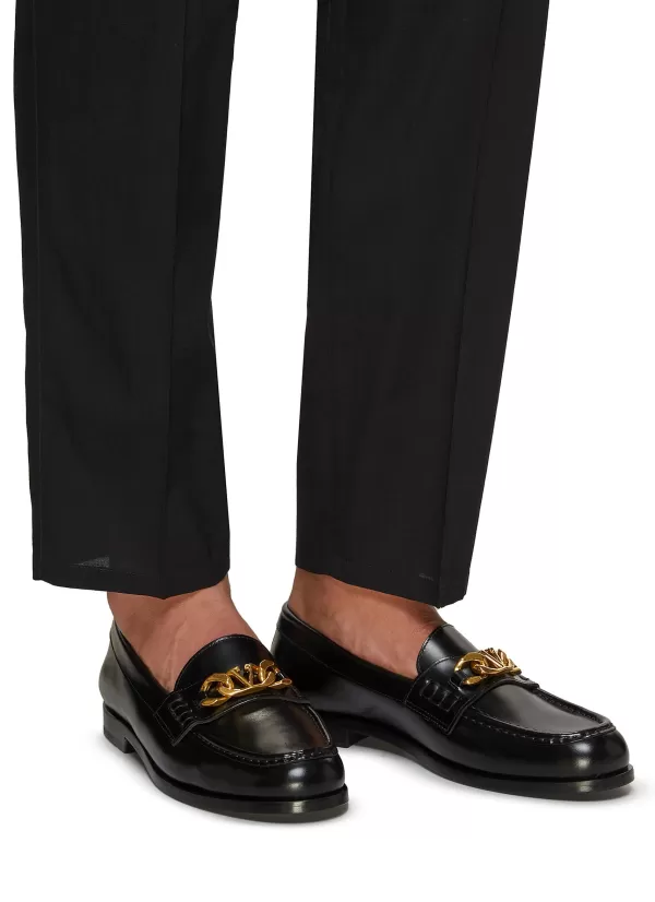 Flats>VALENTINO Vlogo Chain Loafer