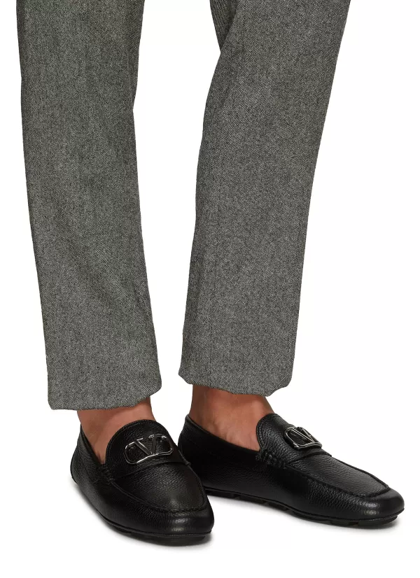 Flats>VALENTINO Vlogo Driver Loafers