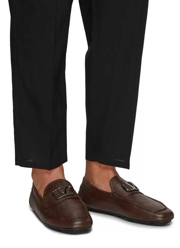 Flats>VALENTINO Vlogo Driver Loafers