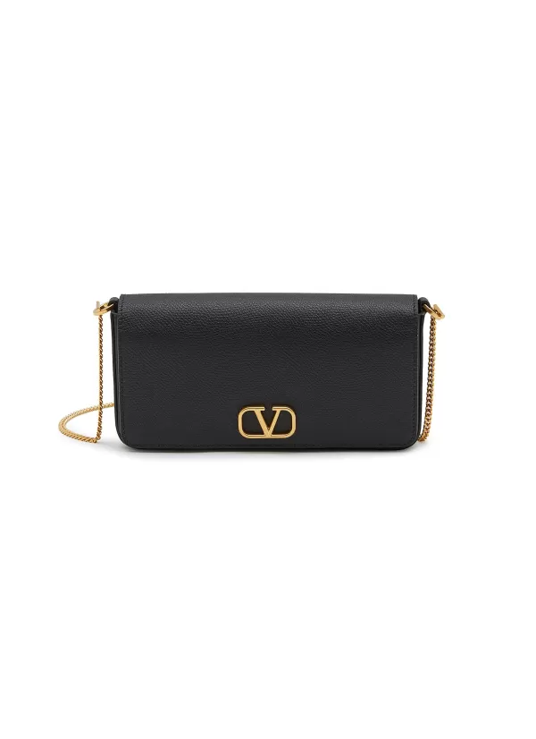 Crossbody>VALENTINO Vlogo Grained Leather Pouch