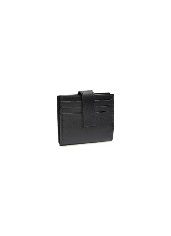 Small Leather Goods>VALENTINO Vlogo Plaque Leather Cardholder