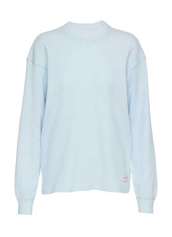 Tops>ALEXANDER WANG Waffle Long Sleeve Top