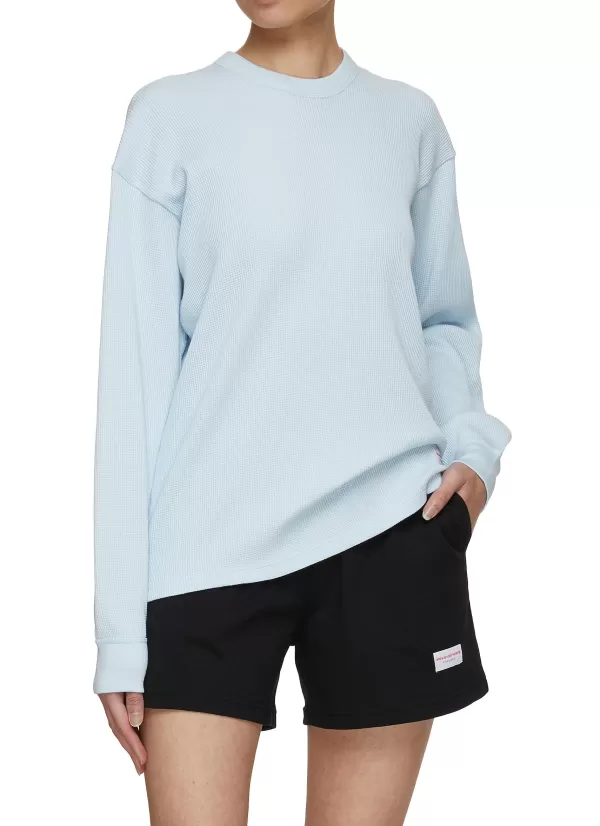 Tops>ALEXANDER WANG Waffle Long Sleeve Top