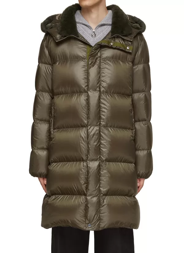 Coats>KRUF Water Repellent Hooded Down Coat