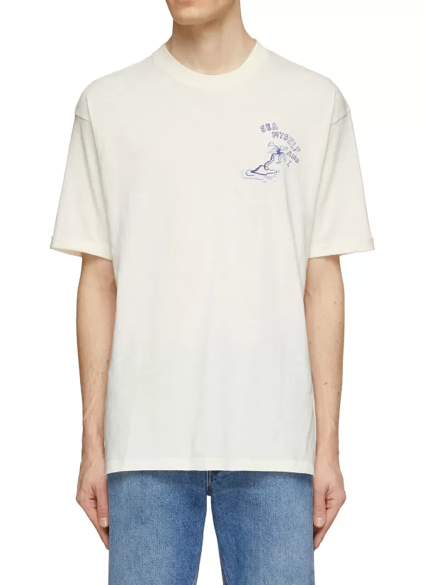 T-Shirts>SCOTCH & SODA Wave Artwork Cotton T-Shirt