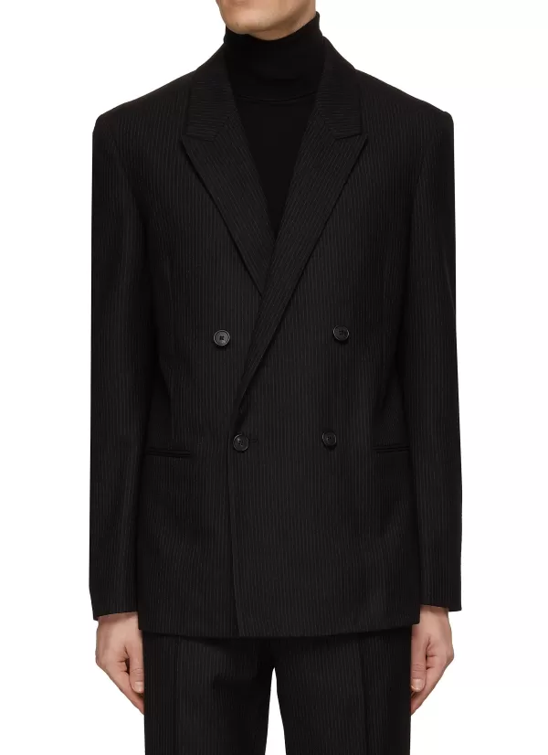 Suits>THE ROW Wilson Double Breasted Peak Lapel Jacket