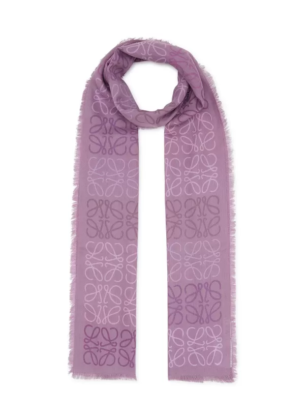 Scarves & Wraps>LOEWE Wool Blend Anagram Scarf