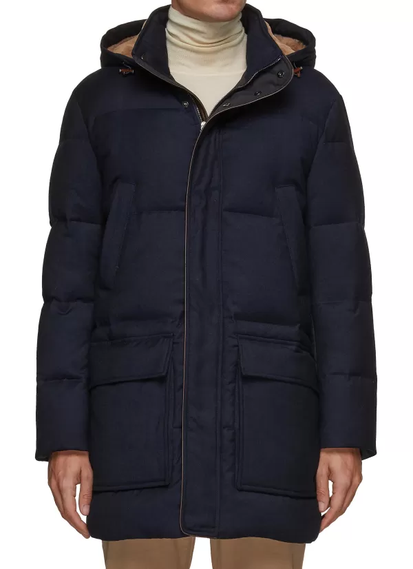 Jackets>CANALI Wool Puffer Jacket