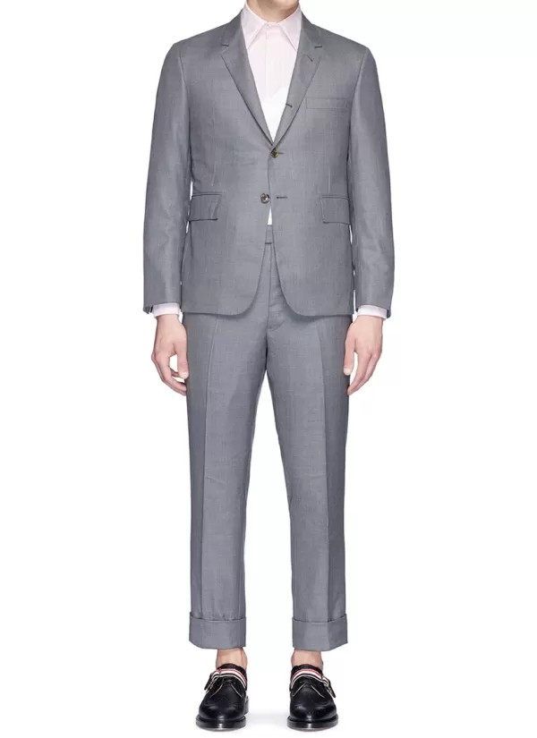 Suits>THOM BROWNE Wool Twill Suit