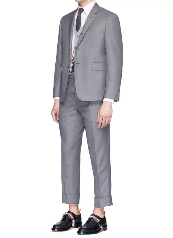 Suits>THOM BROWNE Wool Twill Suit