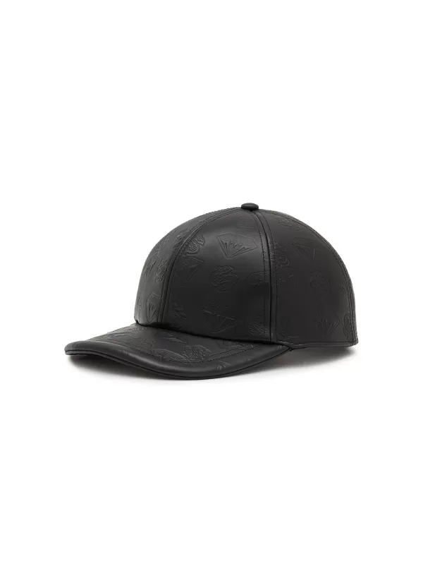 Hats & Gloves>MONCLER X Billionaire Boys Club Leather Baseball Cap