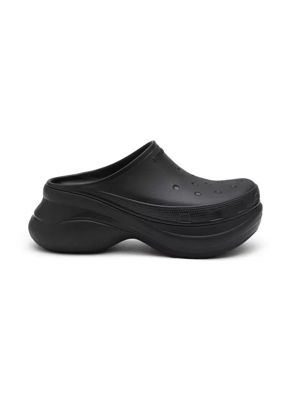 Sneakers>BALENCIAGA X Crocs Platform Rubber Mules