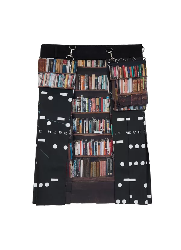 Pants>SACAI X Interstellar Bookshelf Skirt