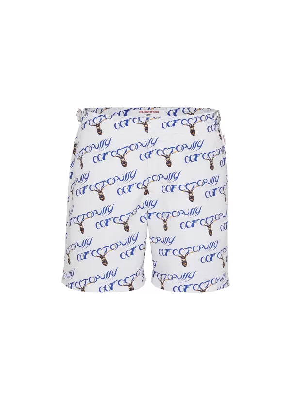 Swimwear>ORLEBAR BROWN X James Bond Bulldog Octopussy Print Swim Shorts