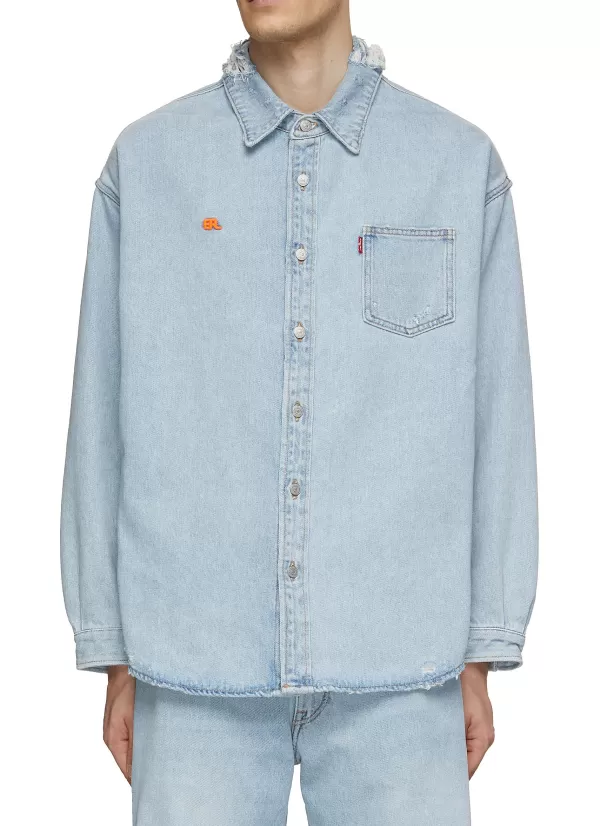 Shirts>ERL X Levi's Denim Overshirt