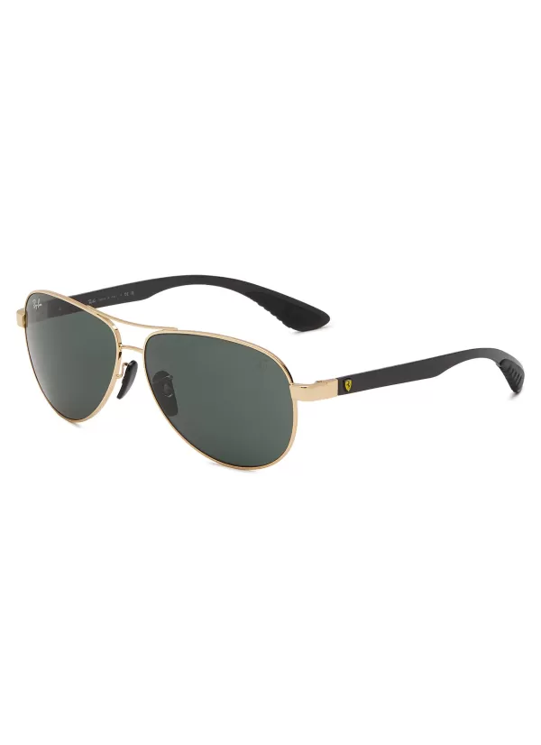 Eyewear>RAY BAN X Scuderia Ferrari Metal Pilot Sunglasses