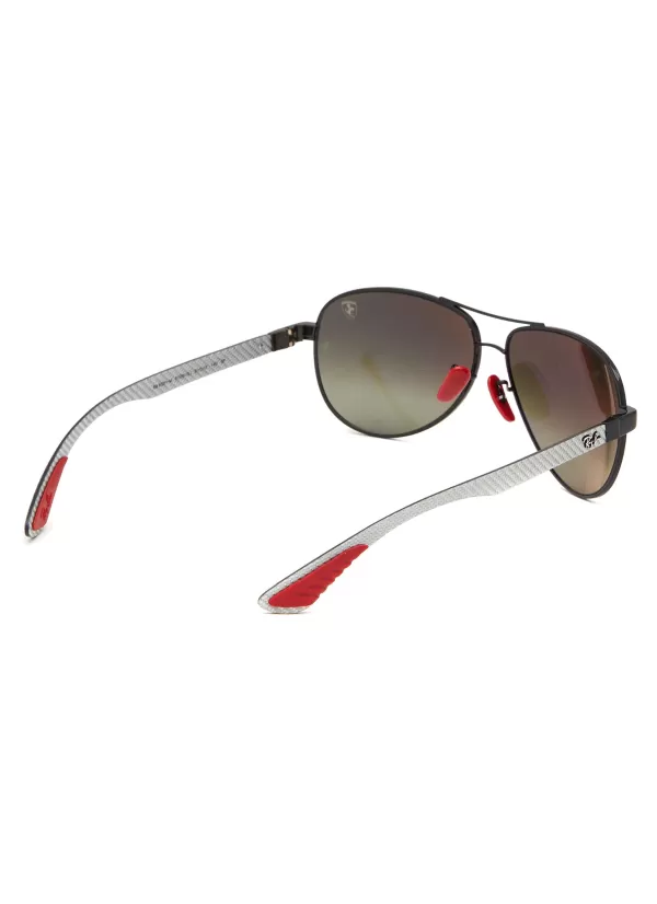 Eyewear>RAY BAN X Scuderia Ferrari Metal Pilot Sunglasses