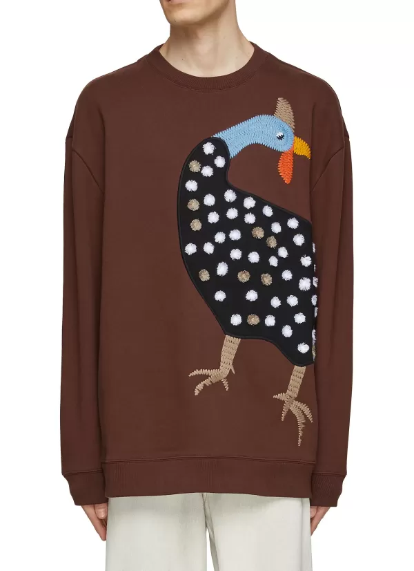 Pullovers & Hoodies>LOEWE X Suna Fujita Guinea Fowl Sweatshirt