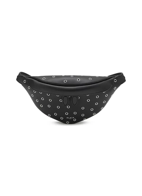 Crossbody>ALAÏA Xs Eyelet Embellished Leather Bum Bag