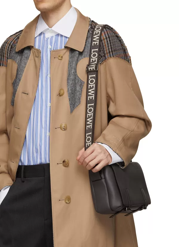 Shoulder Bags>LOEWE Xs Military Leather Messenger Bag