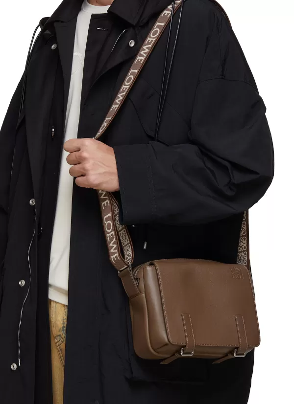 Shoulder Bags>LOEWE Xs Military Leather Messenger Bag