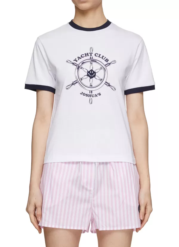 Tops>JOSHUA’S Yacht Club Crewneck T-Shirt