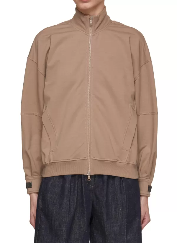 Jackets>BRUNELLO CUCINELLI Zip Up Track Jacket