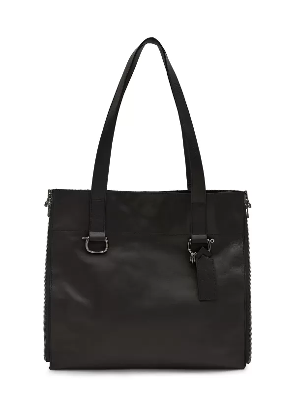 Tote Bags>DISCORD YOHJI YAMAMOTO Zipper Large Tote Bag